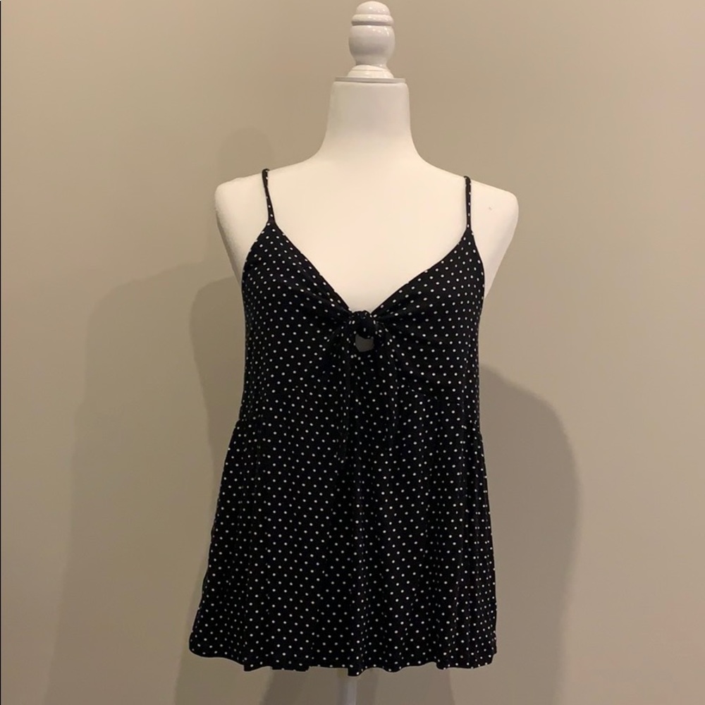 Target Mossimo Supply Co. polka dot tie tank top